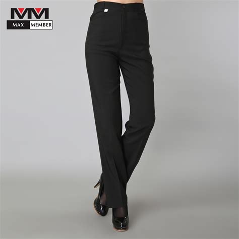 womens black waitress pants